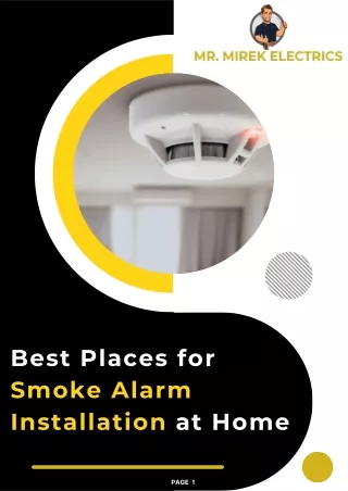 Best Places for Smoke Alarm Installation at Home
