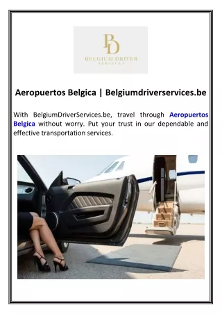 Aeropuertos Belgica Belgiumdriverservices.be