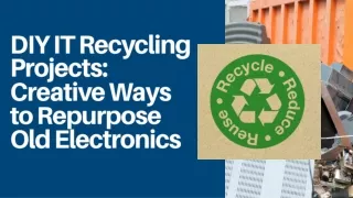 DIY IT Recycling Projects Creative Ways to Repurpose Old Electronics