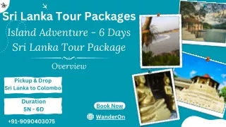 Tropical Escape 6-Day Sri Lanka Adventure