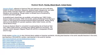 Safe Swimming at Haulover Beach, Miami - Dog-Friendly & Lifeguarded