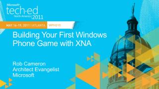 Building Your First Windows Phone Game with XNA