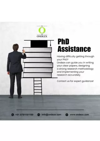 PhD Assistance  Guidance  PhD Thesis Writing Service in India