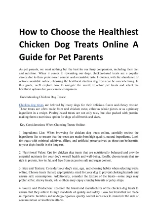 How to Choose the Healthiest Chicken Dog Treats Online A Guide for Pet Parents.docx