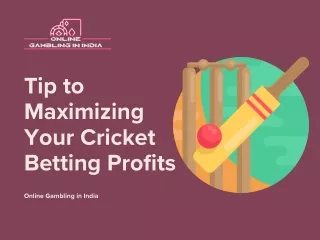 Tips to Maximizing Your Cricket Betting Profits