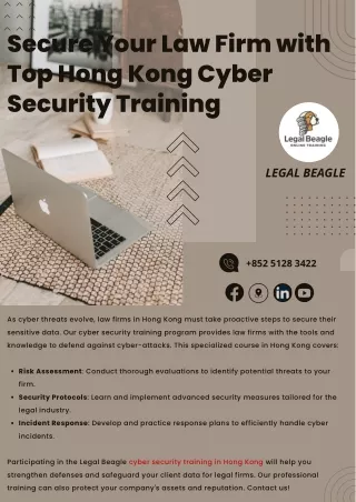 Secure Your Law Firm with Top Hong Kong Cyber Security Training