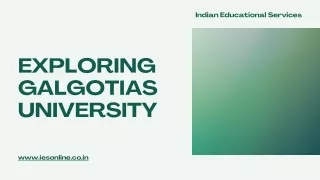 Galgotias University