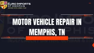 Motor Vehicle Repair in Memphis, TN