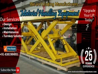 Scissor Lift Manufacturers in Chennai  Bangalore Tada Sricity  Hyderabad Vijawada