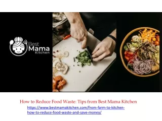 How to Reduce Food Waste Tips from Best Mama Kitchen