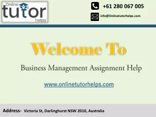 Top Quality Business Management Assignment Help
