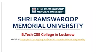 B.Tech CSE College in Lucknow