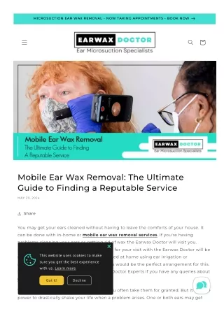 Your Complete Guide to Reputable Mobile Ear Wax Removal Services