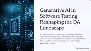 Generative AI in Software Testing - Generative AI | V2Soft