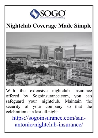 Nightclub Coverage Made Simple