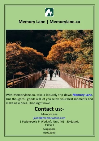 Memory Lane  Memorylane.co