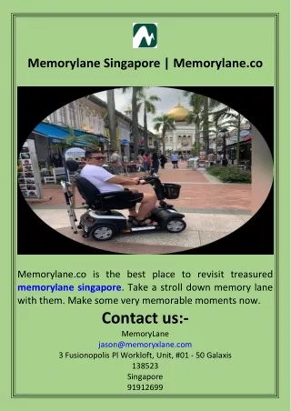 Memorylane Singapore  Memorylane.co