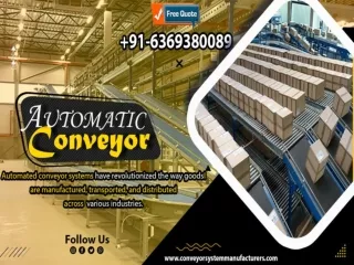 Automatic Conveyor Manufacturers