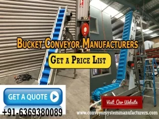 Bucket Conveyor Manufacturers