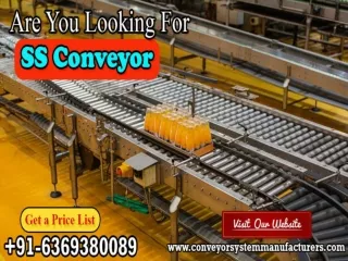 SS Conveyor Manufacturers