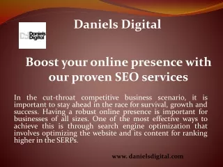 SEO agency in Worcester - Daniels Digital