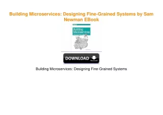 Building Microservices: Designing Fine-Grained Systems by Sam Newman ^DOWNLOAD E.B.O.O.K.#