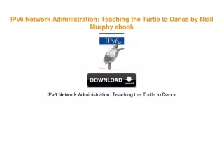 IPv6 Network Administration: Teaching the Turtle to Dance by Niall Murphy ebook