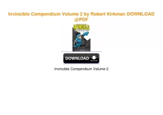 Invincible Compendium Volume 2 by Robert Kirkman PDF EBOOK DOWNLOAD