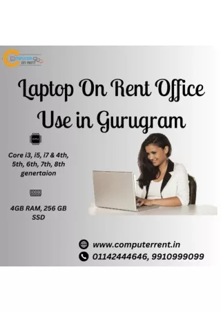 Laptop for rent in Gurugram 9910999099