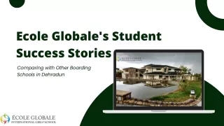 Ecole Globale's Alumni Success Stories: How We Compare to Other Boarding Schools