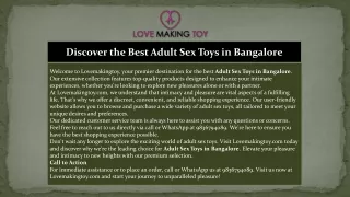 Buy Adult Sex Toys in Bangalore Call 9836794089