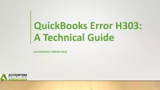 How to tackle with Error Code H303 in QuickBooks swiftly