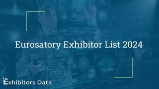 Eurosatory Exhibitor List 2024