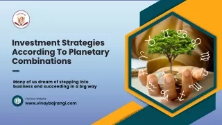 Investment Strategies According To Planetary Combinations