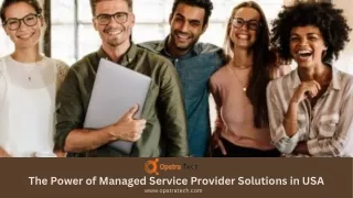 The Power of Managed Service Provider Solutions in USA