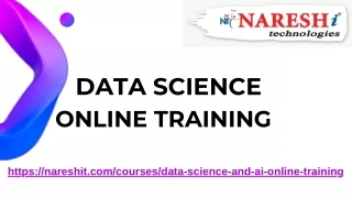 data science online training in nareshit