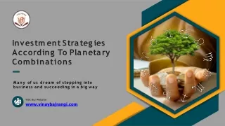 Investment Strategies According To Planetary Combinations