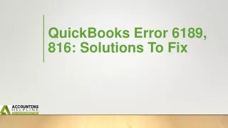 How to end the QuickBooks Error Message 6190