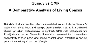 Guindy vs OMR _ A Comparative Analysis of Living Spaces