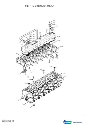 DAEWOO DOOSAN SOLAR 130-Ⅲ Crawler Excavator Parts Catalogue Manual