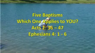 Understanding the Different Types of Baptism in Christian Beliefs