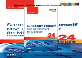 download⚡️ Sams Teach Yourself Mod Development for Minecraft in 24 Hours