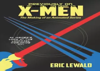 ⚡download Previously on X-Men: The Making of an Animated Series