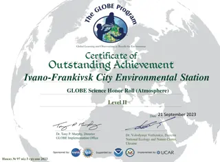 Environmental Science Honors in Various Cities of Ukraine