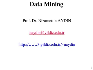 Basics of Data Mining Classification Techniques
