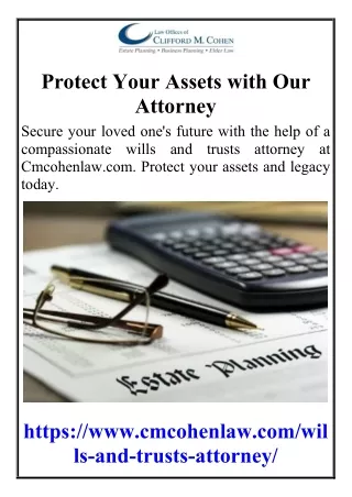 Protect Your Assets with Our Attorney