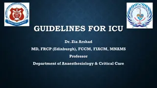 Comprehensive Guidelines for ICU Management by Dr. Zia Arshad and Team