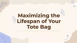 How can I ensure my tote bag is durable?