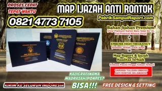 0821-4773-7105 Produksi Sampul Raport Map Ijazah di Bandung