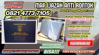 0821-4773-7105 Vendor Sampul Raport Map Ijazah di Bangka Barat